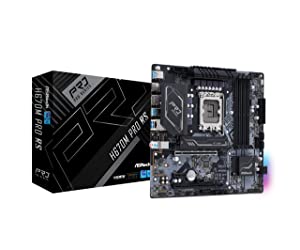 ASROCK H670M PRO RS Socket LGA1700/ Intel H670/ DDR4/ SATA3&amp;USB3.2/ M.2/ Micro ATX Motherboard