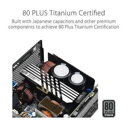 ASUS ROG Loki SFX-L 1200W Titanium PSU (Fully Modular Power Supply, 80+ Titanium, 120mm PWM ARGB Fan, Aura Sync, ATX 3.0 Compatible, PCIe 5.0 Ready, 10 Year Warranty) LOKI|SFX 1200W