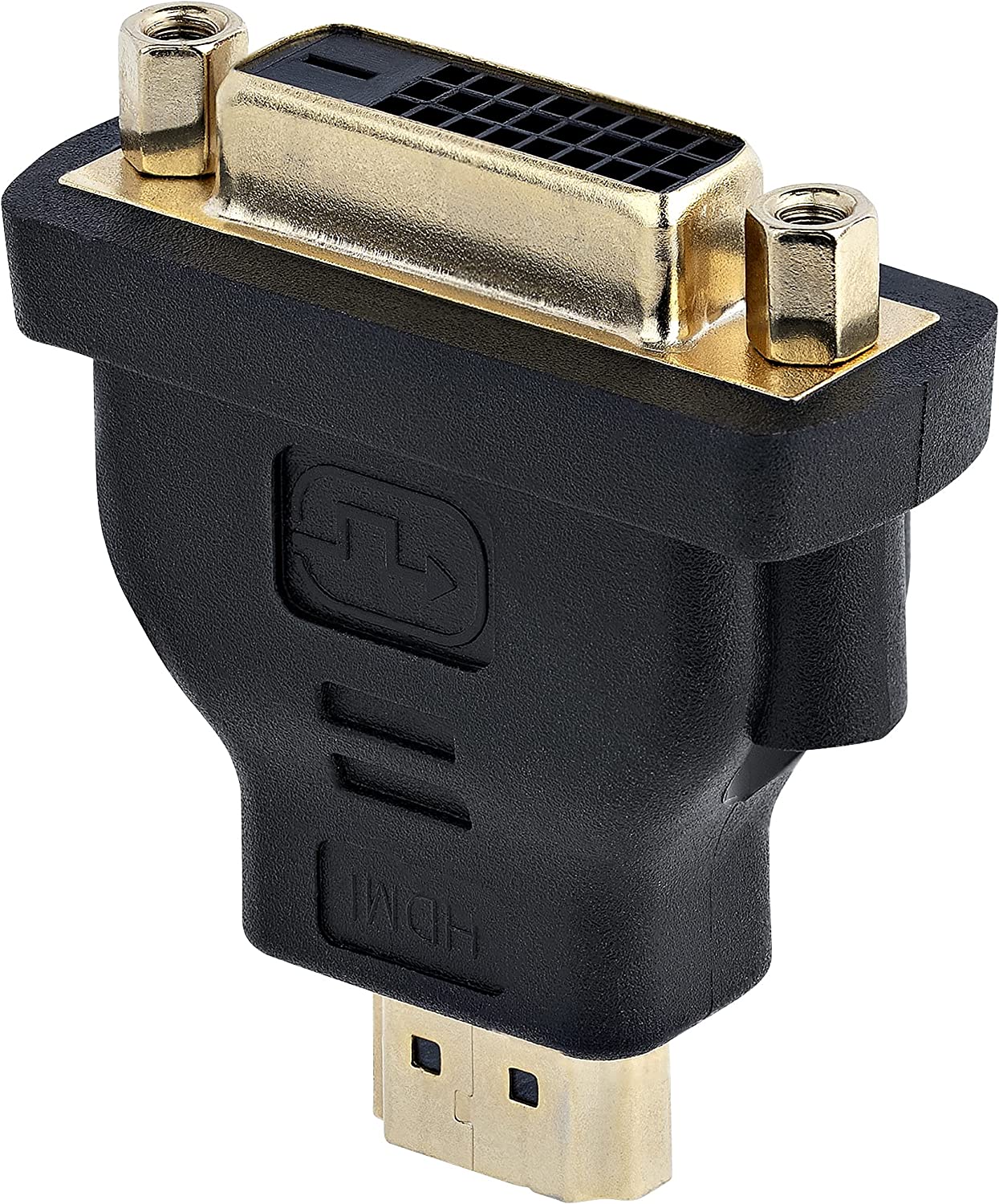 StarTech.com HDMI Male to DVI Female - HDMI to DVI-D Adapter - Bi-Directional - DVI to HDMI (HDMIDVIMF), Black