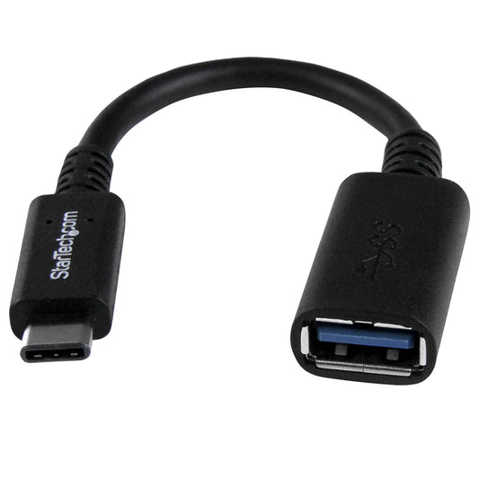 StarTech.com USB-C to USB Adapter - 6in - USB-IF Certified - USB-C to USB-A - USB 3.1 Gen 1 - USB C Adapter - USB Type C (USB31CAADP) USB 3.0 - C to A Adapter (6in)