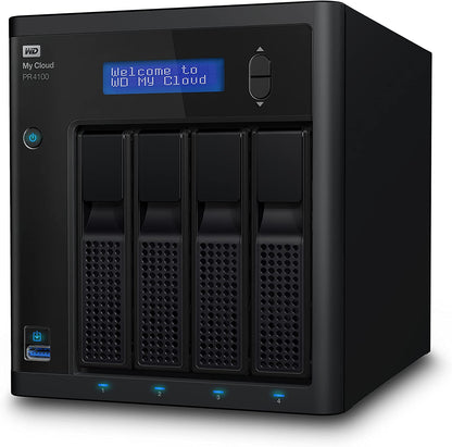Western digital WD 56TB My Cloud Pro Series PR4100 Network Attached Storage - NAS - WDBNFA0560KBK-NESN 56TB Storage