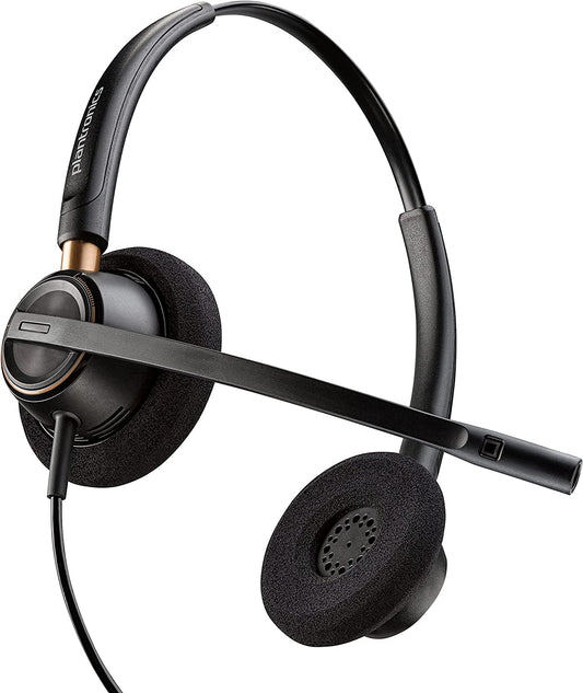 Poly Plantronics 89434-01 Wired Headset, Black Standard Packaging
