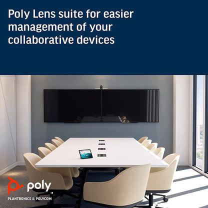 Poly - Studio E70 Intelligent Camera for Large Conference Rooms (Plantronics + Polycom) - Dual 4K Lenses, Speaker Tracking, &amp; Group Framing - Works with Poly G7500 or Poly Microsoft Teams Room
