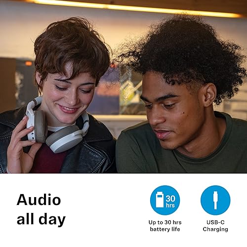 Sennheiser Consumer Audio HD 450BT Bluetooth 5.0 Wireless Headphone with Active Noise Cancellation - 30-Hour Battery Life, USB-C Fast Charging, Virtual Assistant Button, Foldable - White Original White