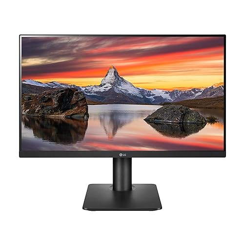 LG 24MP450-B Monitor 24" Full HD (1920 x 1080) IPS Display, 3-Side Virtually Borderless Design, AMD FreeSync, 5ms GtG Response Time, Reader Mode, OnScreen Control with Screen Split,Black Tilt/Height Adj