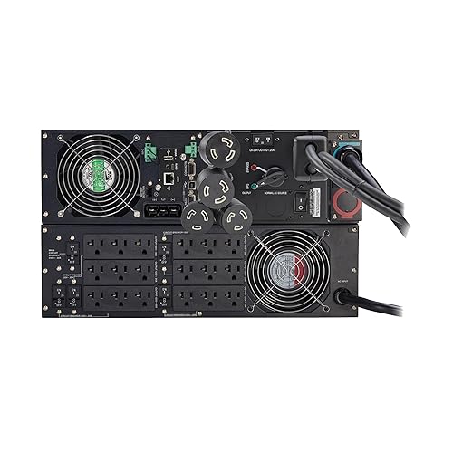 Eaton Tripp Lite SU6000RTFMB UPS 6000VA / 5400W, 208V with 120V Stepdown Transformer, Maintenance Switch, 21 Outlets, 6U Rack Mount, Network Card, Extended Run, 2-Year Warranty, $250,000 Insurance Transformer + Switch UPS 6000VA