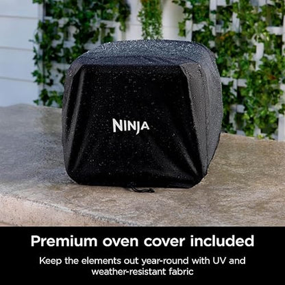 Ninja Woodfire 8-in-1 Outdoor Oven, Pizza Oven, 700°F High Heat Roaster, BBQ Smoker, Ninja Woodfire Technology, Weather Resistant, Portable, Electric, Grey, OO101LWC (Canadian Version) Grey 21.5 in L x 18 in W x 15.1 in H