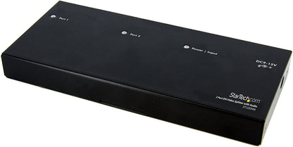 Startech 2 Port DVI Video Splitter with Audio - DVI Splitter with Audio - 2 Port DVI Splitter - DVI Video Splitter
