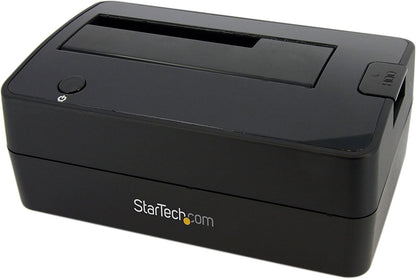 StarTech.com Single Bay USB 3.0 to SATA Hard Drive Docking Station, USB 3.0 (5 Gbps) Hard Drive Dock, External 2.5/3.5" SATA I/II/III HDD/SSD Docking Station, Top-Loading Hard Drive Bay (SATDOCKU3S) 1 Bay USB 3.0
