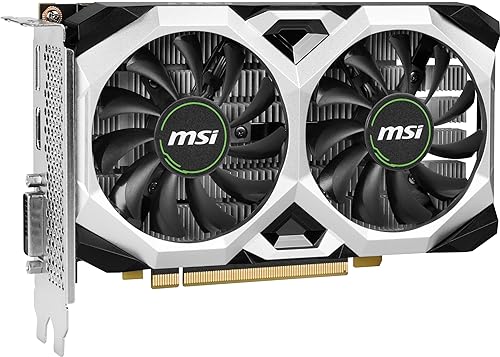 MSI Gaming GeForce GTX 1650 128-Bit HDMI/DP/DVI 4GB GDRR6 HDCP Support DirectX 12 VR Ready OC Graphics Card (GTX 1650 D6 Ventus XS OCV3)