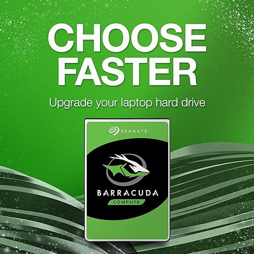 Seagate BarraCuda 1TB Internal Hard Drive HDD - 2.5 Inch SATA 6 Gb/s 5400 RPM 128MB Cache For PC Laptop (ST1000LM048)