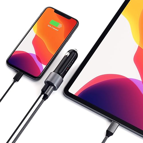 Satechi 72 W USB-C Car Adaptor Space Size