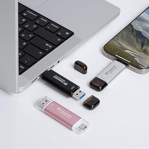 Transcend 512GB Portable SSD, ESD310C, USB 10Gbps with Type-C and Type-A TS512GESD310C