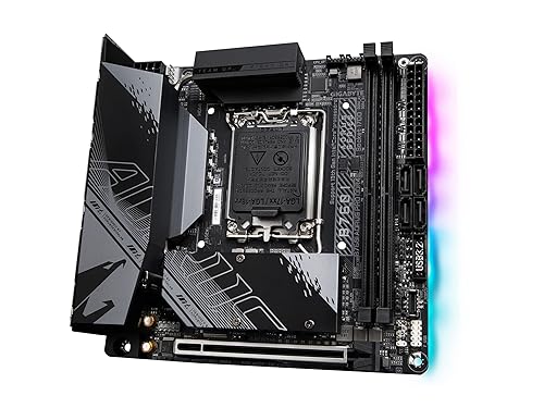 GIGABYTE B760I AORUS PRO DDR4 (LGA 1700/ Intel/ B760/ Mini-ITX/ DDR4/ Dual M.2/ PCIe 4.0/ USB 3.2 Gen2X2 Type-C/WiFi 6/ Intel 2.5GbE LAN/Q-Flash Plus/Motherboard)