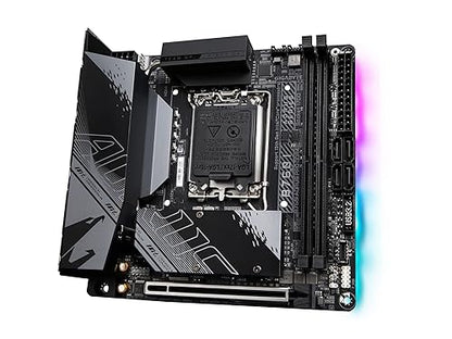GIGABYTE B760I AORUS PRO DDR4 (LGA 1700/ Intel/ B760/ Mini-ITX/ DDR4/ Dual M.2/ PCIe 4.0/ USB 3.2 Gen2X2 Type-C/WiFi 6/ Intel 2.5GbE LAN/Q-Flash Plus/Motherboard)