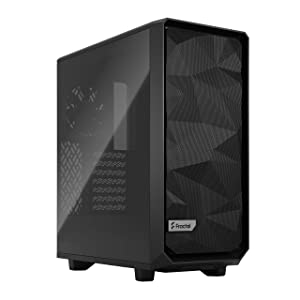 Fractal Design Fractal Design Meshify 2 Compact Black ATX Flexible High-Airflow Light Tinted Tempered Glass Window Mid Tower Computer Case Black TG Light Tint