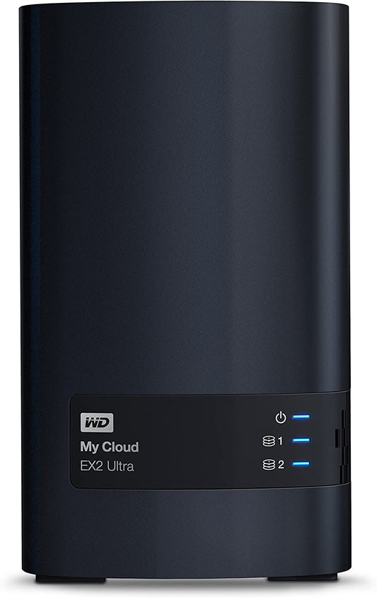 Western digital WD 8TB My Cloud EX2 Ultra Network Attached Storage - NAS - WDBVBZ0080JCH-NESN 8TB Storage