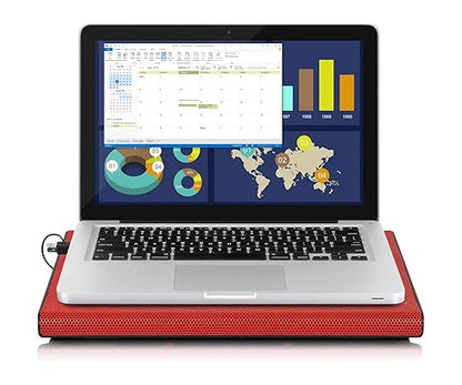 Aluratek Slim USB Laptop Cooling Pad (Supports Up to 17") - ACP01FR Red