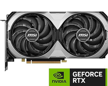 MSI Gaming RTX 4070 Super 12G Ventus 2X OC Graphics Card (NVIDIA RTX 4070 Super, 192-Bit, Boost Clock: 2520 MHz, 12GB GDRR6X 21 Gbps, HDMI/DP, Ada Lovelace Architecture)