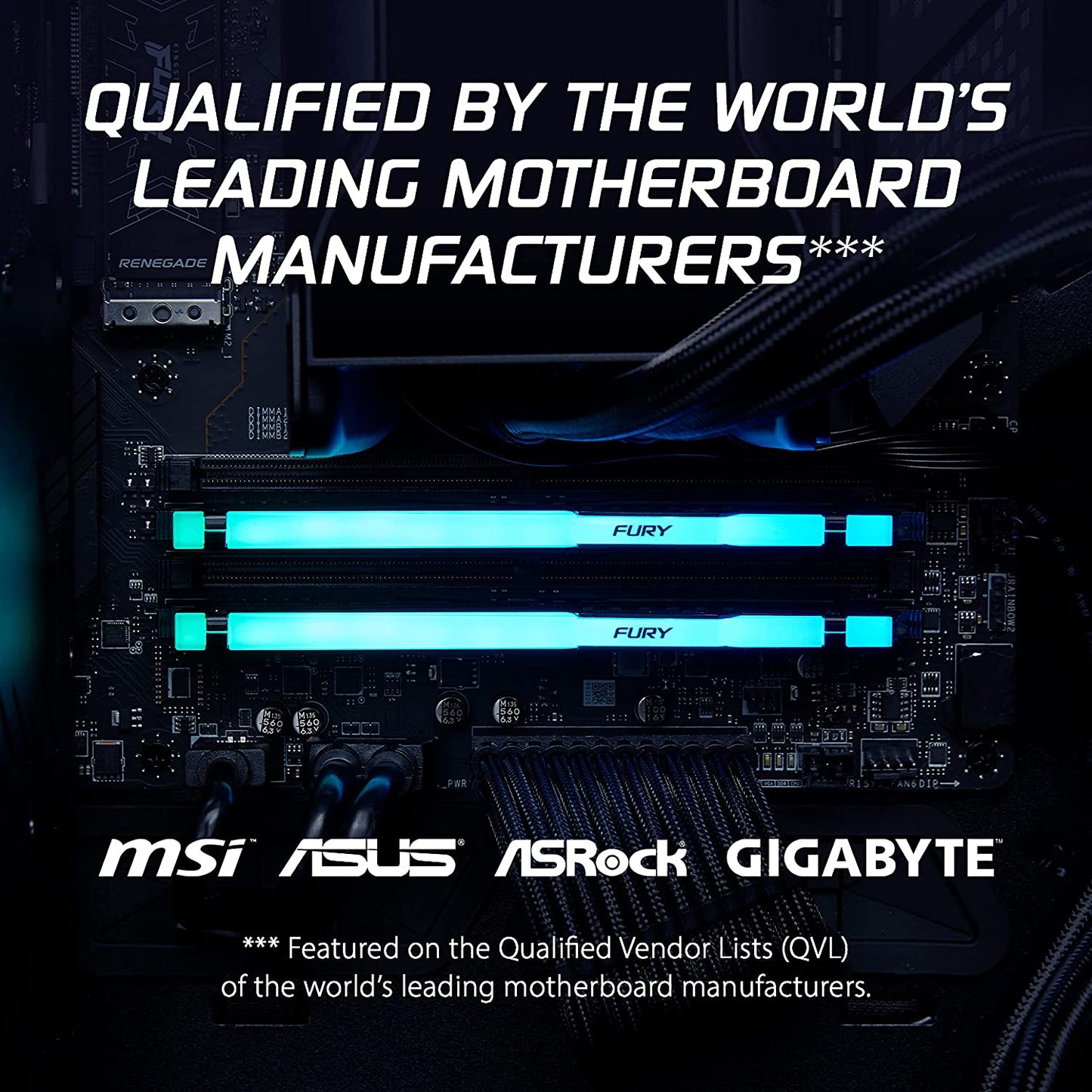 Kingston Fury Beast RGB 16GB 5600MT/s DDR5 CL36 Desktop Memory Single Module | Infrared Sync Technology | AMD Expo | Plug N Play | KF556C36BBEA-16 5600MT/s 16GB