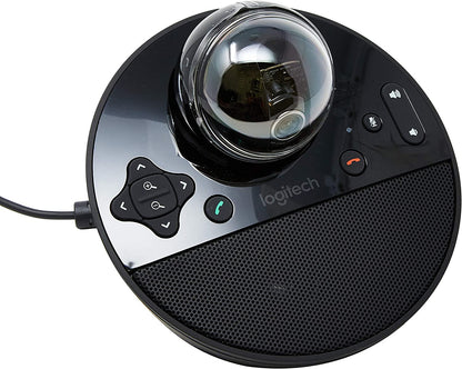 Logitech Conference Video Conference Webcam, HD 1080p Camera with Built-in Speakerphone &amp; MK270 Wireless Keyboard and Mouse Combo - Keyboard and Mouse Included, Long Battery Life