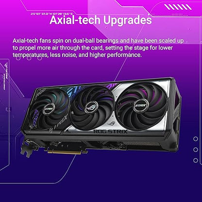ASUS ROG Strix GeForce RTX™ 5070 Ti OC Edition 16GB GDDR7 Graphics Card (PCIe® 5.0, 16GB GDDR7, HDMI®/DP 2.1, 3.2-Slot, Axial-tech Fans, MaxContact Design with Vapor Chamber) ROG Strix RTX5070Ti|OC|16GB