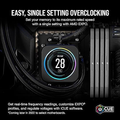 CORSAIR VENGEANCE DDR5 RAM 32GB (2x16GB) 5600MHz CL40 AMD EXPO iCUE Compatible Computer Memory - Gray (CMK32GX5M2B5600Z40)