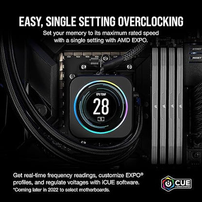CORSAIR VENGEANCE DDR5 RAM 64GB (2x32GB) 5600MHz CL40 AMD EXPO iCUE Compatible Computer Memory - Gray (CMK64GX5M2B5600Z40)