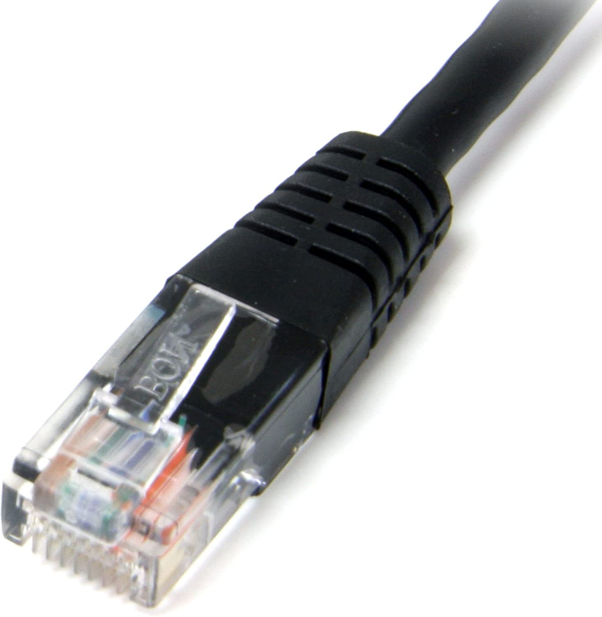 StarTech.com 25 ft. (7.6 m) Cat5e Ethernet Cable - Power Over Ethernet - Molded - Black - Ethernet Network Cable (M45PATCH25BK) 25 ft / 7.5m Black
