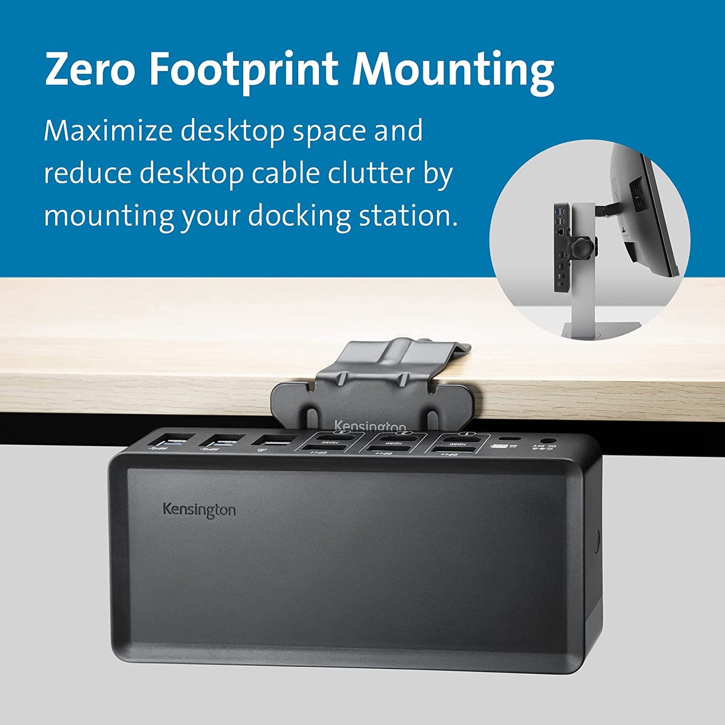 Kensington Docking Station Mounting Bracket (K34050WW)
