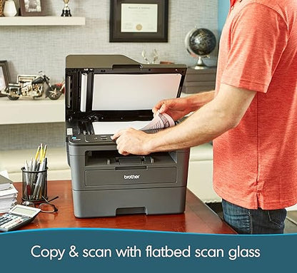 Brother DCP-L2550DW Wireless Monochrome Printer with Scanner & Copier, Black Old Model: DCPL2550DW