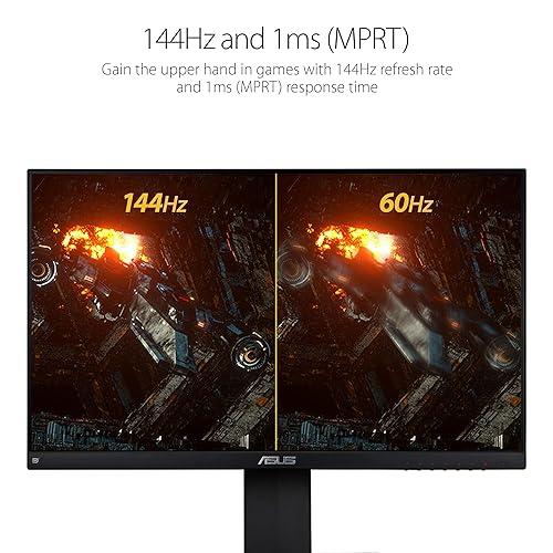 ASUS TUF Gaming VG249Q 23.8” Monitor 144Hz Full HD (1920 x 1080) 1ms IPS ELMB FreeSync Eye Care DisplayPort HDMI D-Sub
