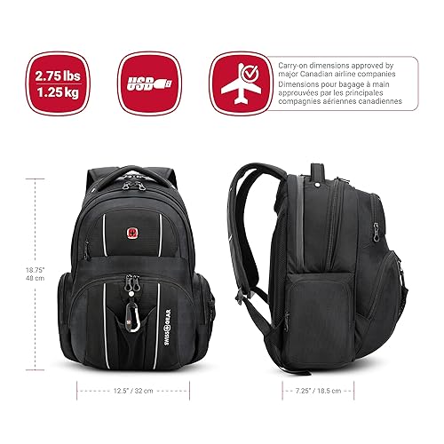 SwissGear unisex-adult Lightweight Under Seat Black