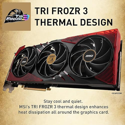 MSI Gaming RTX 4060 Ti 8G x GC30 Monster Hunter Edition Graphics Card + GC30 Controller Bundle (NVIDIA RTX 4060 Ti, 128-Bit, Boost Clock: 2535 MHz, 8GB GDRR6 18 Gbps, HDMI/DP)