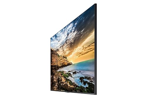 Samsung QE75T 75-inch 4K UHD 3840x2160 LED Commercial Signage Display, HDMI, USB, Speakers, 3-Yr Warranty, 16/7 Operation, 300 nit (LH75QETEPGCXGO)