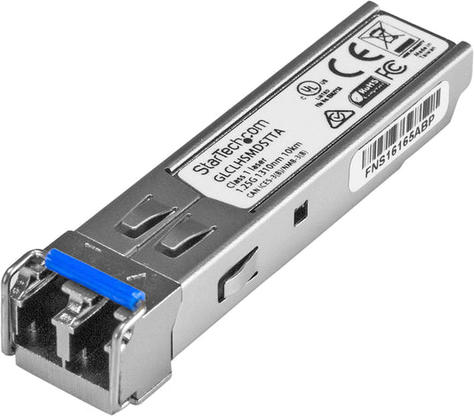 StarTech.com Cisco GLC-LH-SMD Compatible SFP Module - 1000BASE-LX/LH - 1GbE Single Mode Fiber SMF Optic Transceiver - 1GbE SFP - LC 10km 1310nm - DDM Cisco Firepower, ASR920, IE2000 (GLCLHSMDSTTA) GLC-LH-SMD (TAA) Single