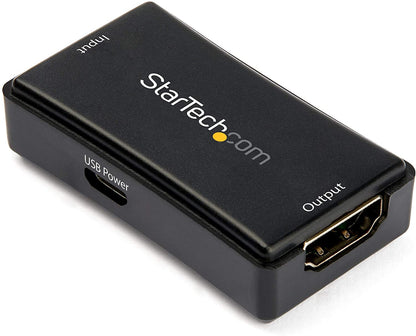 StarTech.com 45ft / 14m HDMI Signal Booster - 4K 60Hz - USB Powered - HDMI Inline Repeater &amp; Amplifier - 7.1 Audio Support (HDBOOST4K2)