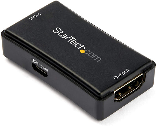 StarTech.com 45ft / 14m HDMI Signal Booster - 4K 60Hz - USB Powered - HDMI Inline Repeater &amp; Amplifier - 7.1 Audio Support (HDBOOST4K2)