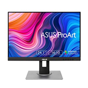 ASUS ProArt Display PA248QV 24.1” WUXGA (1920 x 1200) 16:10 Monitor, 100% sRGB/Rec.709 ?E &lt; 2, IPS, DisplayPort HDMI D-Sub, Calman Verified, Eye Care, Anti-glare, Tilt Pivot Swivel Height Adjustable 24.1&quot; 16:10 1920x1200 DP HDMI D-Sub