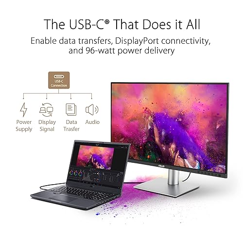 ASUS ProArt Display 32” (31.5 viewable) Professional Monitor (PA329CRV) - IPS, 4K UHD (3840 x 2160), 98% DCI-P3, Color Accuracy ?E < 2, Calman Verified, USB-C PD 96W, Daisy-Chain, VESA DisplayHDR400 32 4K HDR400 Daisy-Chain Mac
