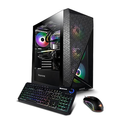 iBUYPOWER SlateMesh Gaming PC Computer Desktop,13th Gen Intel Core i7-13700F, NVIDIA GeForce RTX 4060 8GB, 32GB DDR4 RAM, 2TB SSD + 2TB HDD, WiFi Ready, Windows 11 Home 32GB RAM I 2TB SSD + 2TB HDD