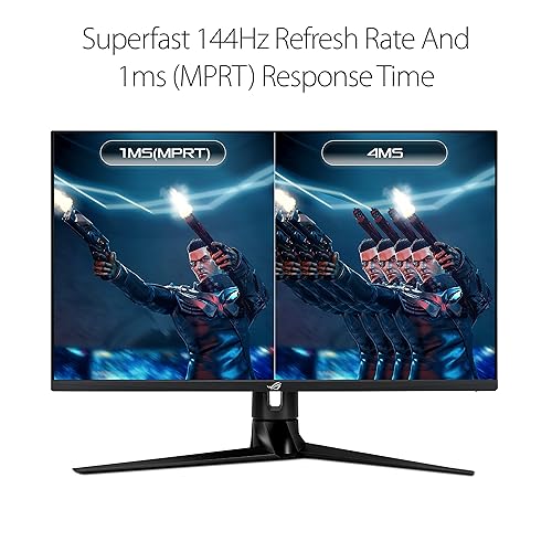 ASUS ROG Swift PG32UQR 32” 4K HDR 144Hz DSC HDMI 2.1 Gaming Monitor - UHD (3840 x 2160), IPS, 1ms, G-SYNC Compatible, Extreme Low Motion Blur Sync, Eye Care, DisplayPort, USB, DisplayHDR 600,Black