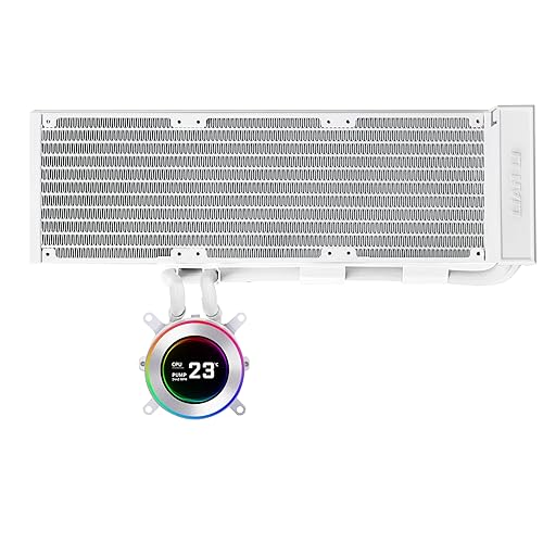 Lian Li Hydroshift II 360 Liquid CPU Cooler - Flexible Slide-Tube Clamp Coolant Pathway - 2.1” IPS LCD Screen - 3 Control Mode - Fits Most PC Fans - LGA 1851/1700, AMD AM5/AM4 - Black (HS2LCD36W)
