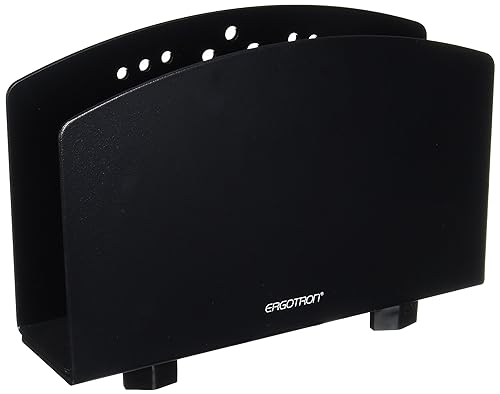 Ergotron – Vertical Small CPU Holder – Add-on for VESA Monitor Arms, Neo-Flex Rolling Carts or Wall Tracks – Small, Black Matte Black Small