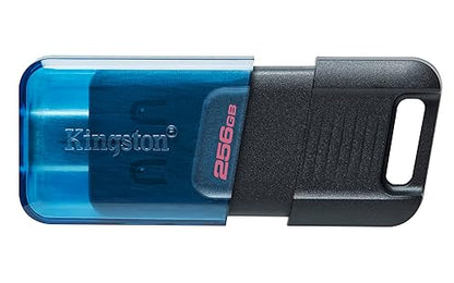 Kingston Technology DataTraveler 80 Pamiec USB 256 GB USB Type-C 3.2 Gen 1 (3.1 Gen 1) Czarny, Niebieski