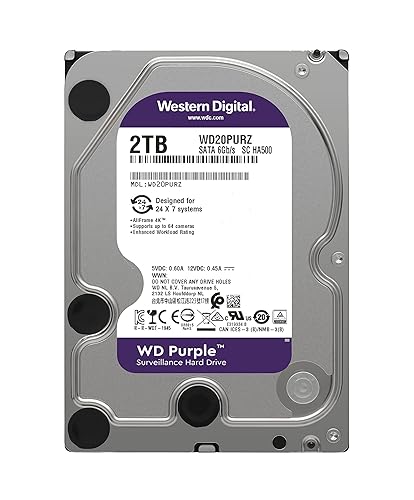 Western Digital 2TB Purple 5400 Rpm SATA III 3.5 Hard Drive