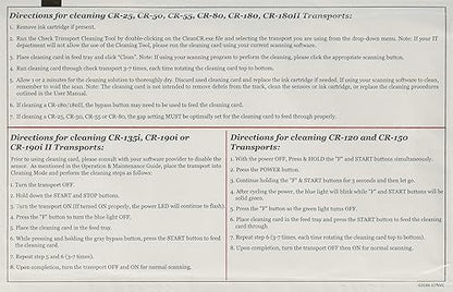 Cleaning Cards for Canon CR-Series Check Scanners (Box of 15)