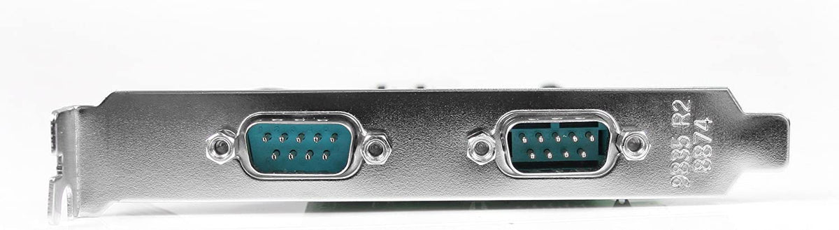 StarTech.com PEX2S553 2 Port Native PCi Express Rs232 Serial Adapter Card with 16550 Uart Pex2S553 (Green) Full Profile