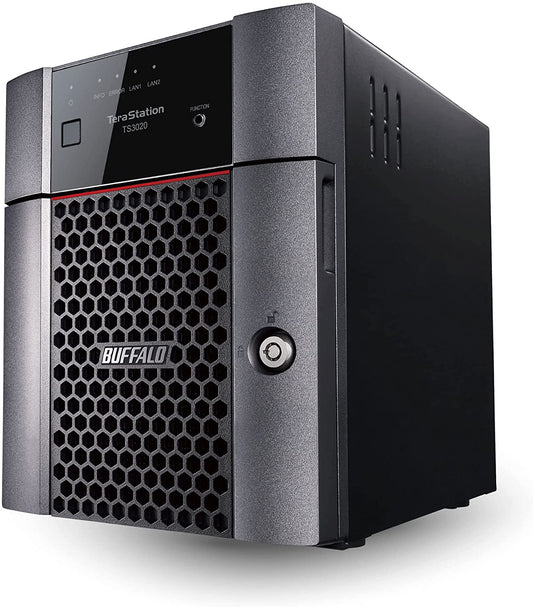 BUFFALO TeraStation 3420DN 4-Bay Desktop NAS 8TB (2x4TB) with HDD NAS Hard Drives Included 2.5GBE / Computer Network Attached Storage / Private Cloud / NAS Storage/ Network Storage / File Server 8 TB (2 x 4TB) TeraStation 3420DN Desktop NAS 4 Drive Bays