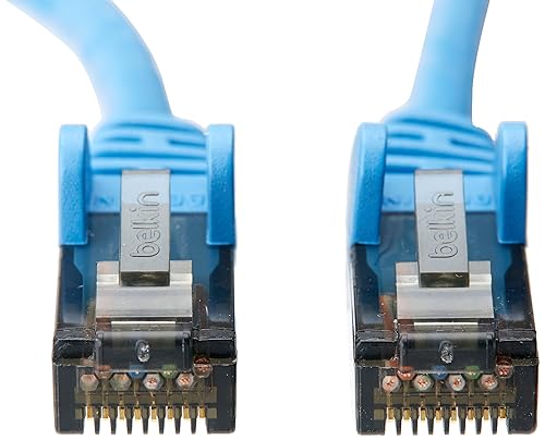 Belkin 15ft CAT6 Snagless Patch Cable Snagless (Blue) 1 Count (Pack of 1)